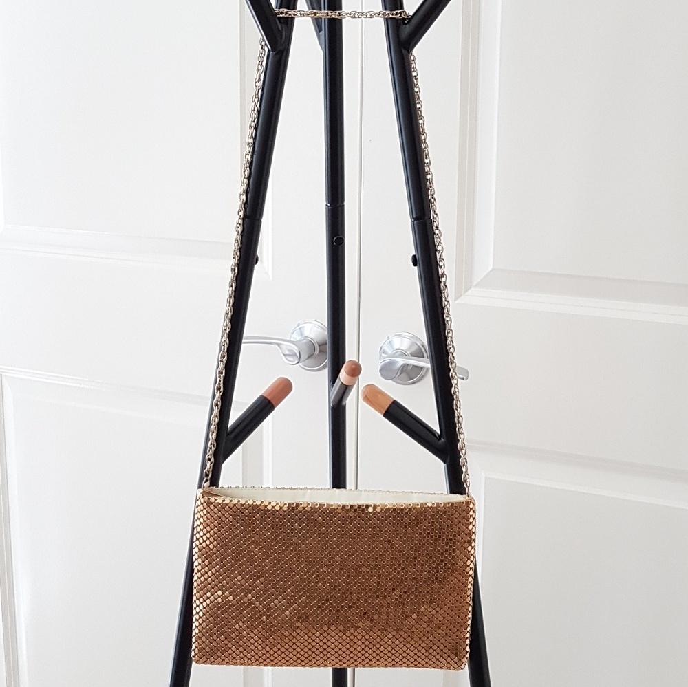 Paco Rabanne Gold Metallic Shoulder Bag